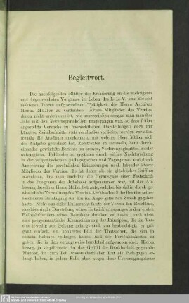 Begleitwort