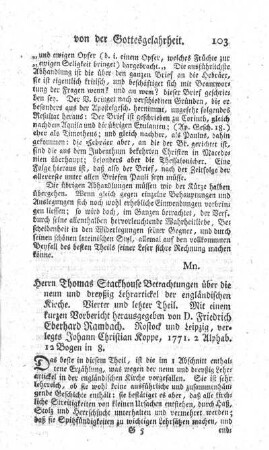 Betrachtungen über das apostolische Glaubensbekenntniß und die neun und dreißig Lehrartickel der engländischen Kirche. T.4.