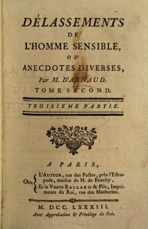 Délassements de l'homme sensible, ou anecdotes diverses, 2