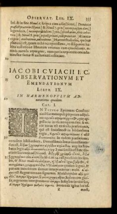 Liber IX. In Harmenopulum Adnotationes quaedam