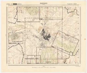 Gesamtbebauungsplan Ankara. Umgebung von Ankara: Karte 1:25000