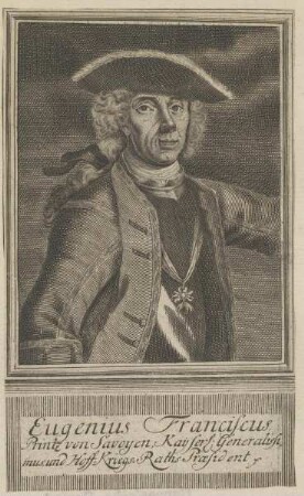 Bildnis von Eugenius Franciscus, Prinz von Savoyen