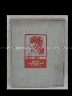 Mappe mit Linoldrucken von Kindern und Jugendlichen