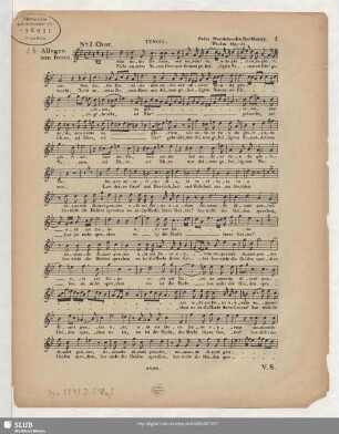 Psalm für Chor und Orchester : op. 31