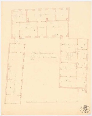 Altes Berliner Rathaus Umbau: Grundriss 2.OG Quergebäude und Seitenflügel