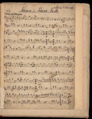 12. Joseph Labitzky: (Vier) Tänze für Piano-Forte
