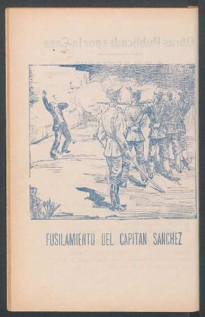 [Grabado del] Fusilamiento del capitán Sánchez