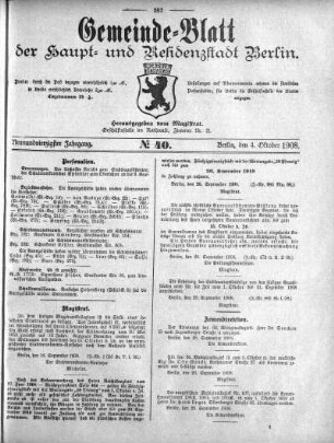 1908,40: No. 40, 4. Oktober 1908