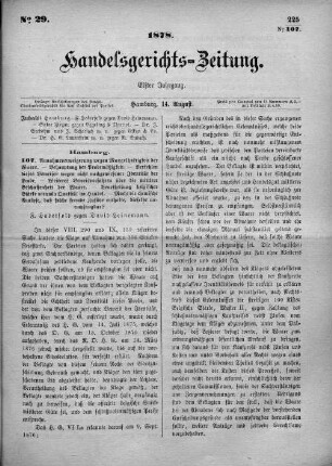 No. 29. 14. August 1878
