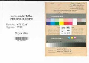 Entnazifizierung Otto Meyer , geb. 23.05.1886 (Finanzbeamter)