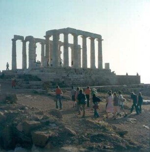 Halbinsel Attika. Kap Sounion, Poseidontempel