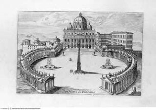 Varie vedute di Roma Antica, e Moderna Disegnate e Intagliate da Celebri Autori, Tafel [1]: San Pietro in Vaticano
