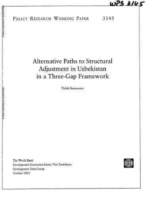 Alternative paths to structural adjustment in Uzbekistan in a three-gap framework
