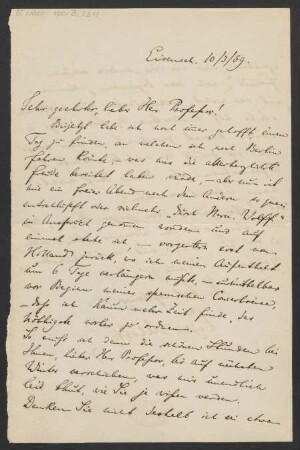Brief an Karl Klindworth : 10.03.1889