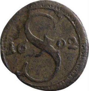 Münze, Pfennig, 1692