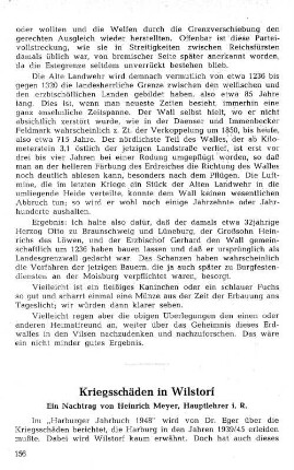Kriegsschäden in Wilstorf : Ein Nachtrag