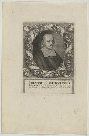 Bildnis des Iohannes Christophorus Eisen