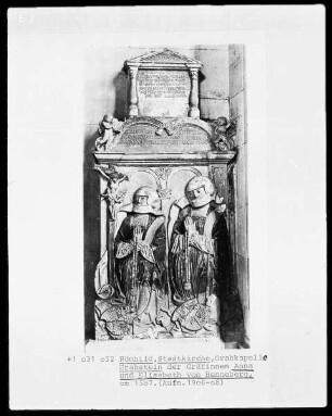 Grabstein der Gräfinnen Anna und Elisabeth von Hennenberg