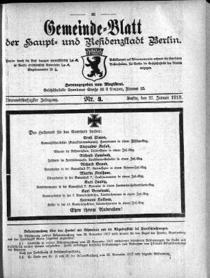 1918,4: Nr. 4, 27. Januar 1918