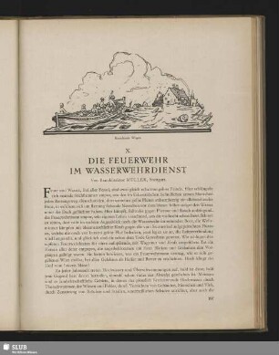 X. Die Feuerwehr im Wasserdienst