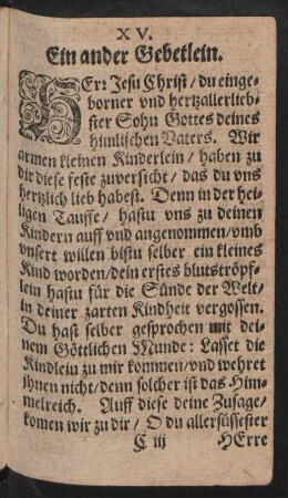 Ein ander Gebetlein.