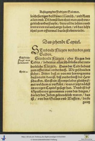 Das zehendt Capitel