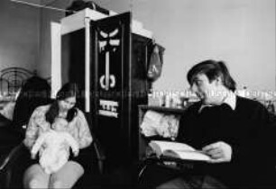 Rudi Dutschke mit Frau und Sohn