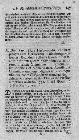 Flora Herbornensis.
