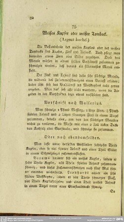 75. Weißes Kupfer oder weißes Tomback (Argent haché)