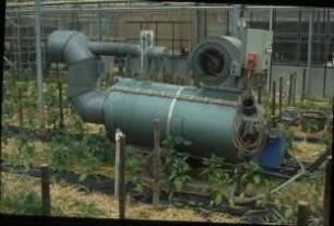 Fotografie: Gartenbautechnik-Gewächshaus, Energietechnik, Energiequelle, Energieerzeugung, Heizung