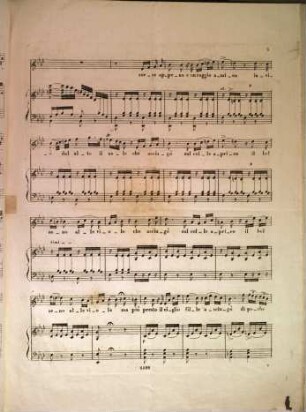 Le pudiche violette : romanza (per 1 voce con pianoforte)