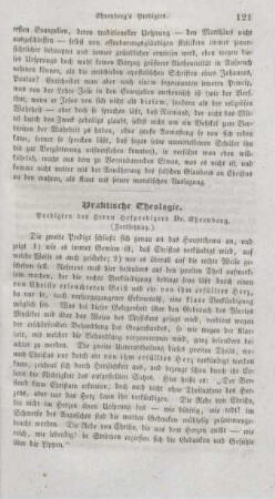 121-125 "Predigten" von Ehrenberg