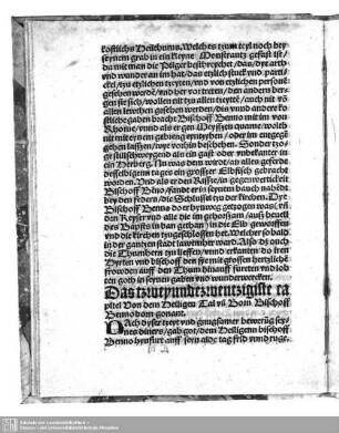 Das tzweyundezwentzigiste capitel Von dem Heiligen Tal un[d] Born Bischoff Benno born gonant