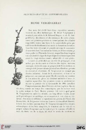 4. Pér. 7.1912: Henri Vergésarrat : peintres-graveurs contemporains