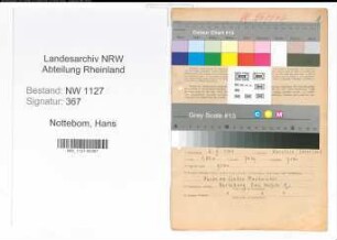 Entnazifizierung Hans Nottebom , geb. 02.02.1904 (Amtsgerichtsrat)