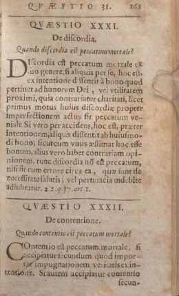 Qvaestio XXXII. De contentione.