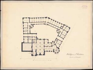 Rathaus, Wiesbaden: Grundriss KG 1:200