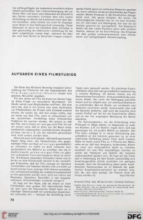 4: Aufgaben eines Filmstudios