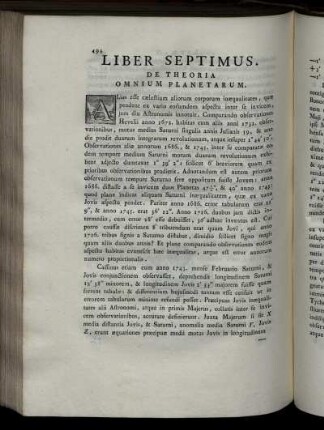 Liber Septimus. De Theoria Omnium Planetarum.