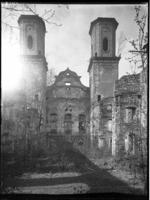 Kloster Frauenalb Außenansicht Ruine Inneres nach Westen