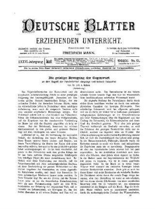 Die geistige Bewegung der Gegenwart : an dem Begriff der Persönlichkeit dargestellt und kritisch beleuchtet ; (Fortsetzung)