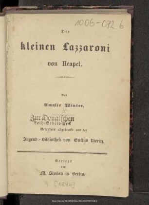 Die kleinen Lazzaroni von Neapel