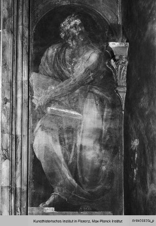 Szenen aus dem Alten und Neuen Testament : Die vier Evangelisten und Ignudi : Evangelist Lukas