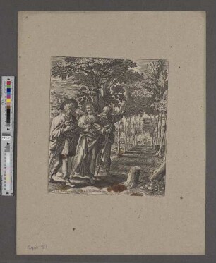 [Christus und die Jünger auf dem Weg nach Emmaus]
