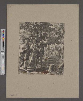 [Christus und die Jünger auf dem Weg nach Emmaus]