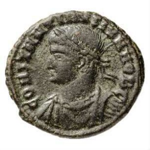 Münze, Follis, Aes 3, 324 - 325 n. Chr.