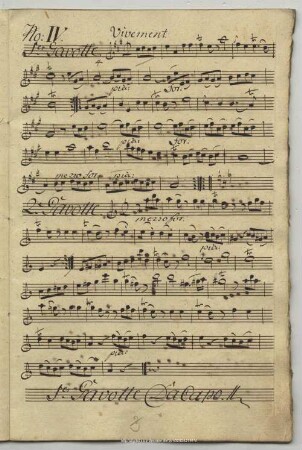 4. Anonymus, Gavottes, A-Dur