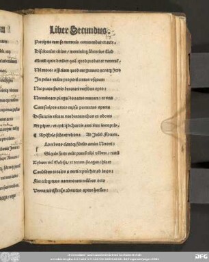 Epistola s[e]c[und]a et ultima Ad Iuliu[m] Florum.