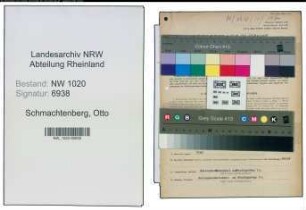 Entnazifizierung Otto Schmachtenberg , geb. 30.07.1894 (Werkmeister)