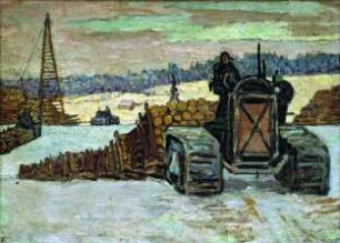 Holztransport in Karelien